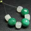 Natural Green Emerald Rainbow Round Cut 3d Box Beads 7 Beads and Size 7-10mm approx.